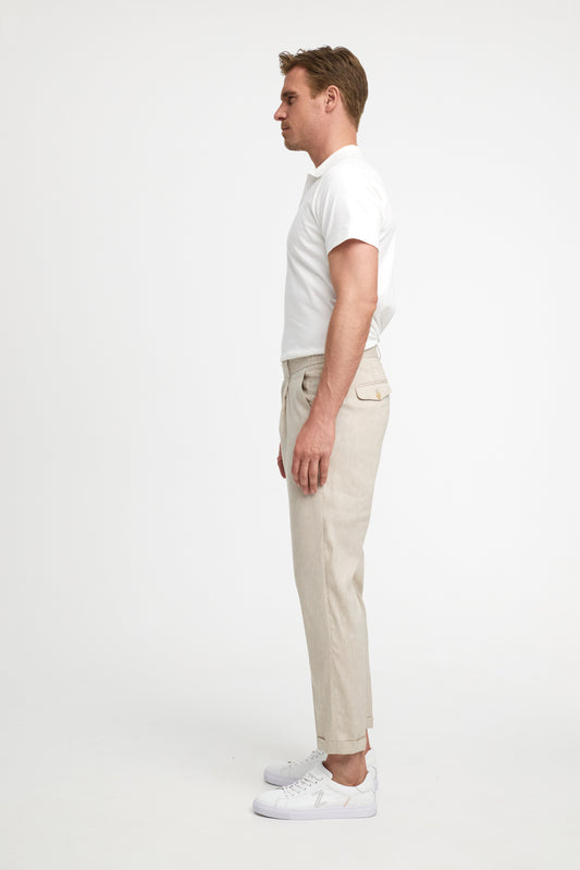 Leinen-Jersey Hose DiCliff SE 211547-230 Beige