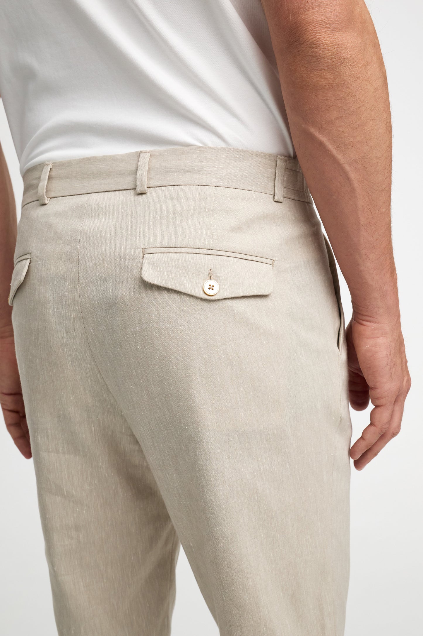 Leinen-Jersey Hose DiCliff SE 211547-230 Beige