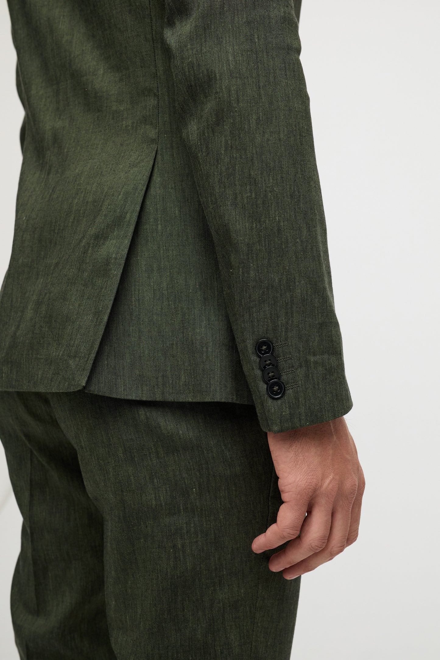 Leinen Sakko DiNick 211547-760 Olive