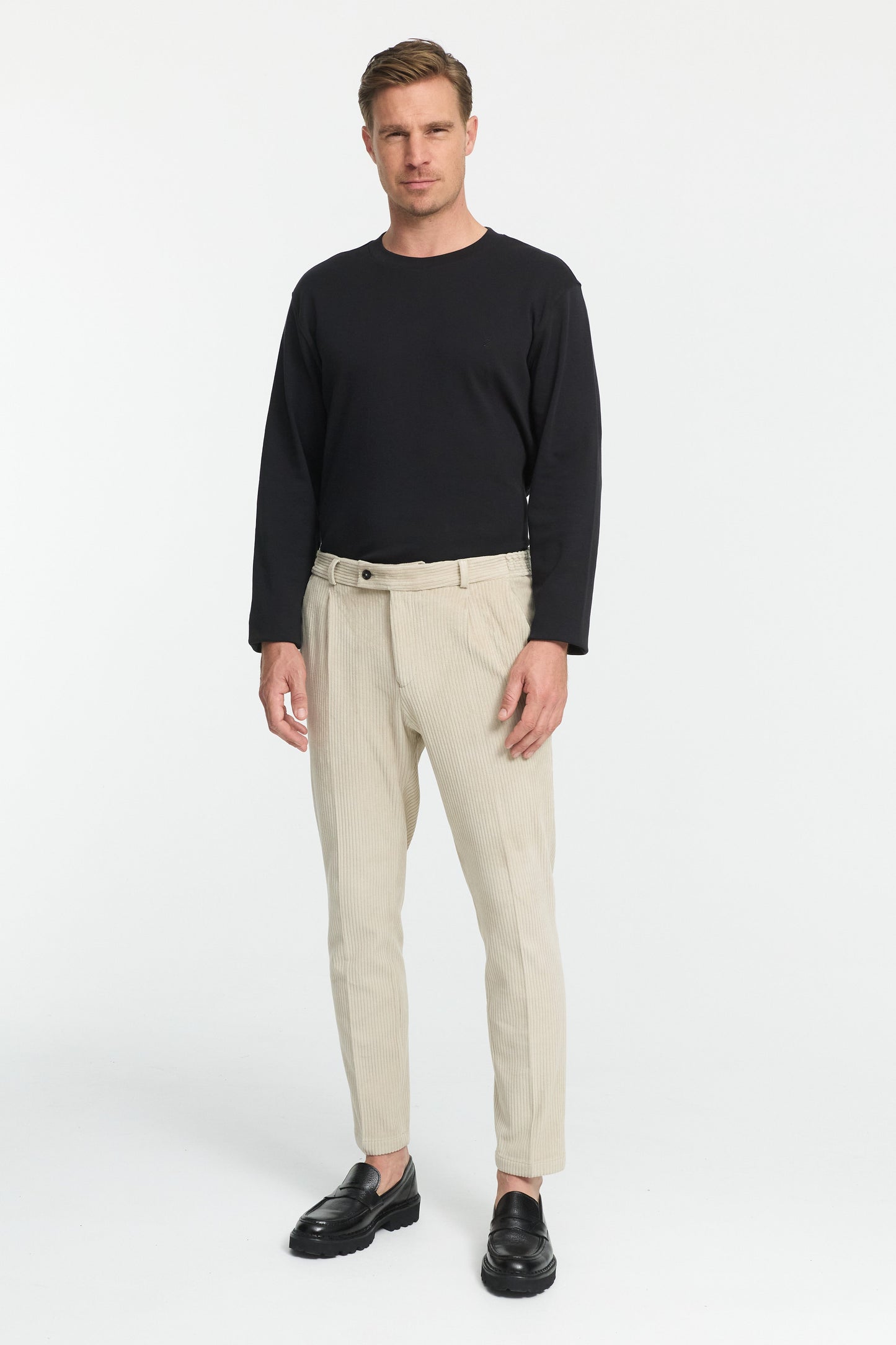 Jersey Cord Anzughose DiCliffer SE 232619-220 Beige