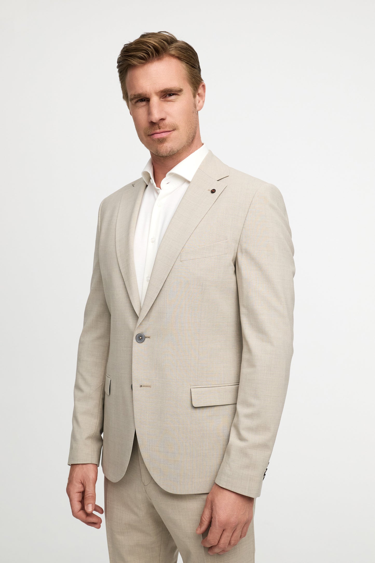 Sakko DiNick aus elastischer Schurwolle 251011-250 Beige