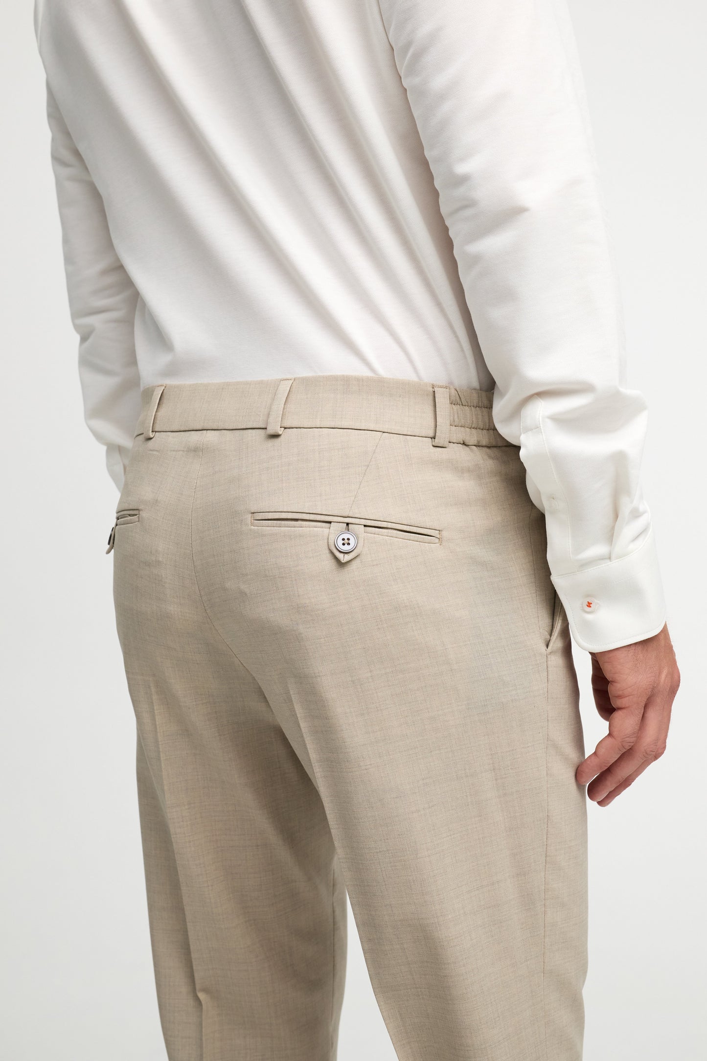 DiSailorflex SE suit trousers made of stretch virgin wool 251011-250 Beige