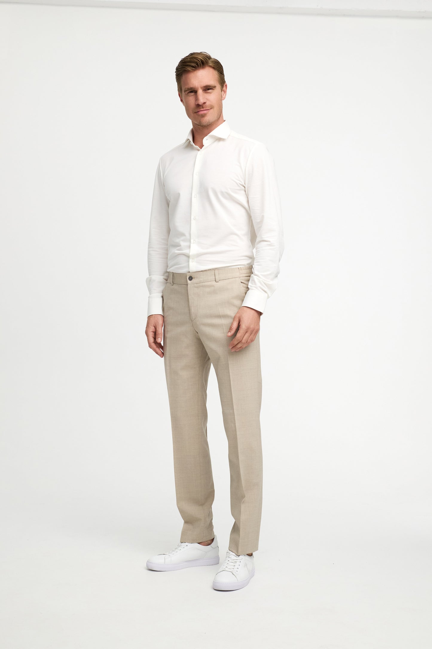 DiSailorflex SE suit trousers made of stretch virgin wool 251011-250 Beige