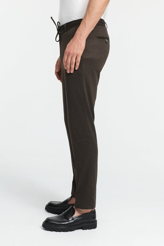 Jersey suit trousers DiSpartaflex SE 251617-890 Dark Brown