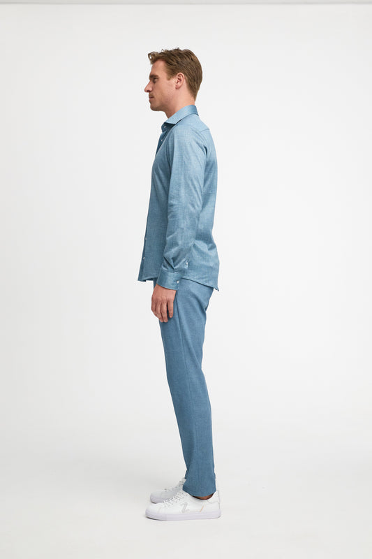 Slim Fit Hemd DiHans 251679-610 Blau - mit Hydrocool Technologie