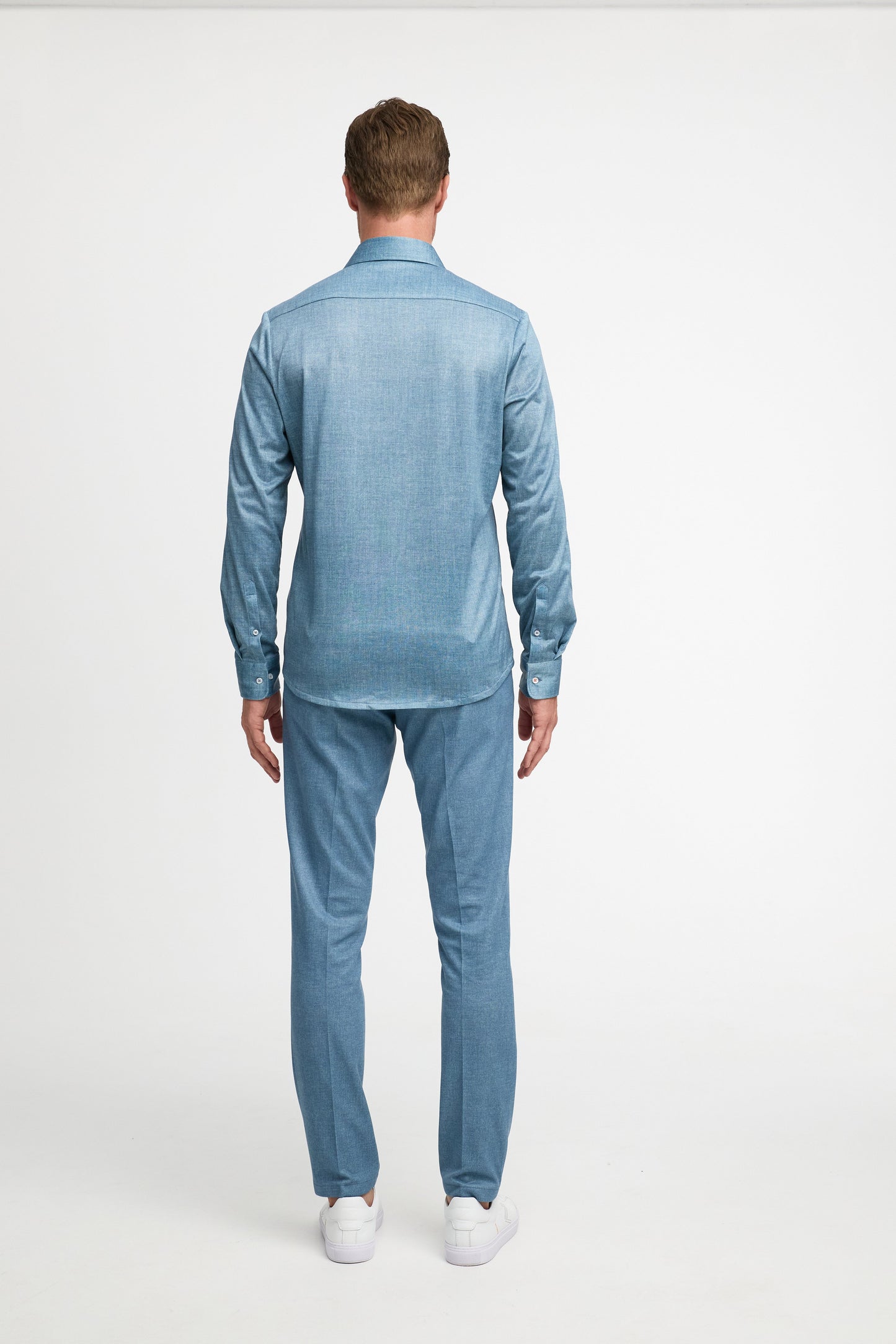 Slim Fit Hemd DiHans 251679-610 Blau - mit Hydrocool Technologie