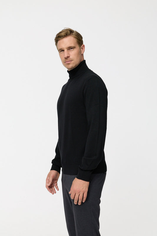 Rollkragen Pullover DiRyan 408-900 Black