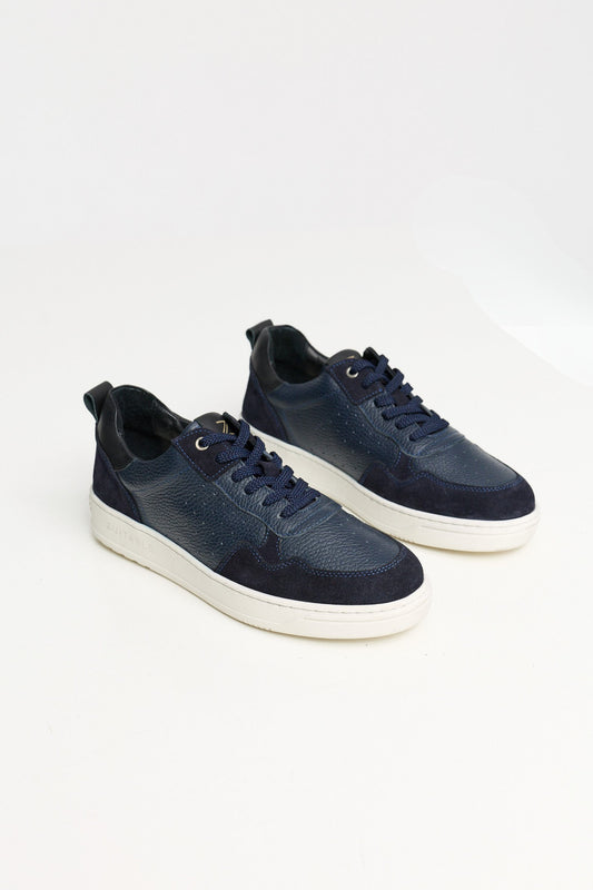 Leather sneakers DiLario 826-680 Dark Blue