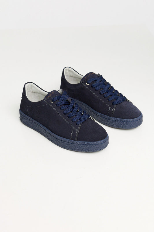Leather sneakers DiCampino 827-690 Dark Blue