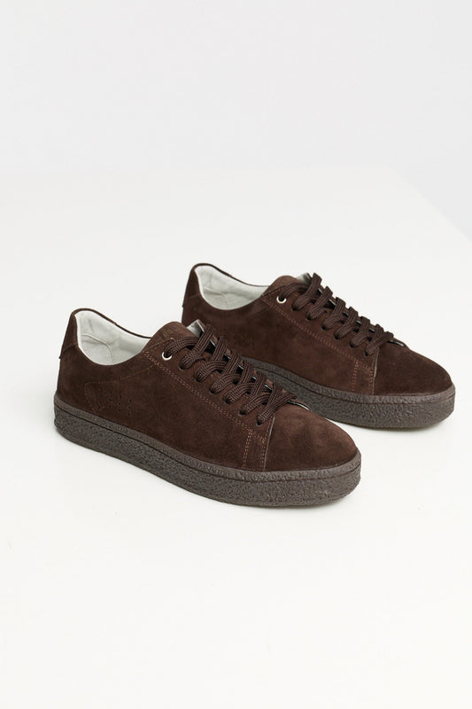 Leather sneakers DiCampino 827-890 Dark Brown