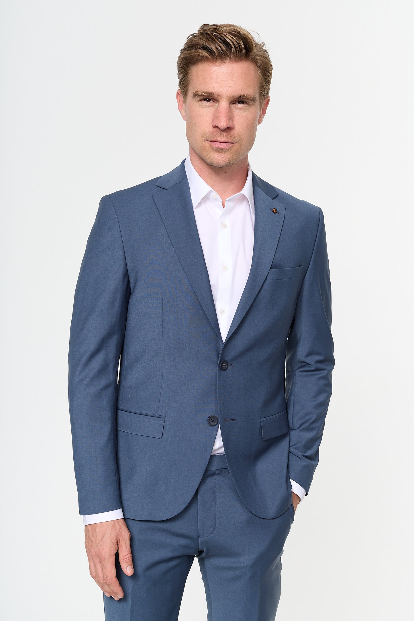 Jacket PowerStretch DiJeremy Smoke Blue Slim 221003-640
