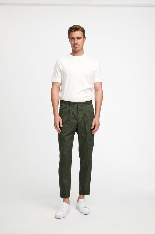 Leinen-Jersey Hose DiCliff SE 211547-760 Olive
