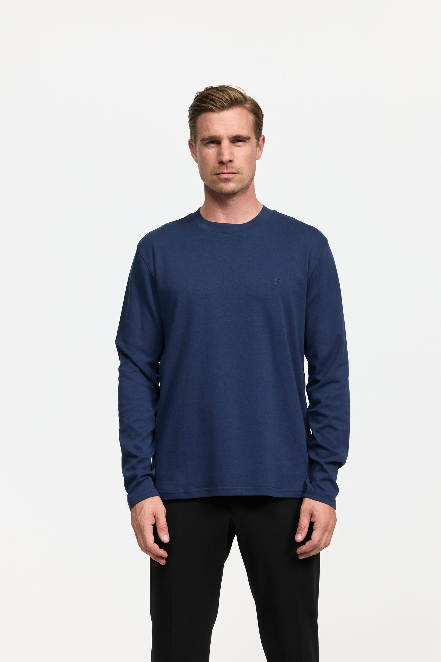 Longsleeve T-Shirt DiOwen 213-690 Navy