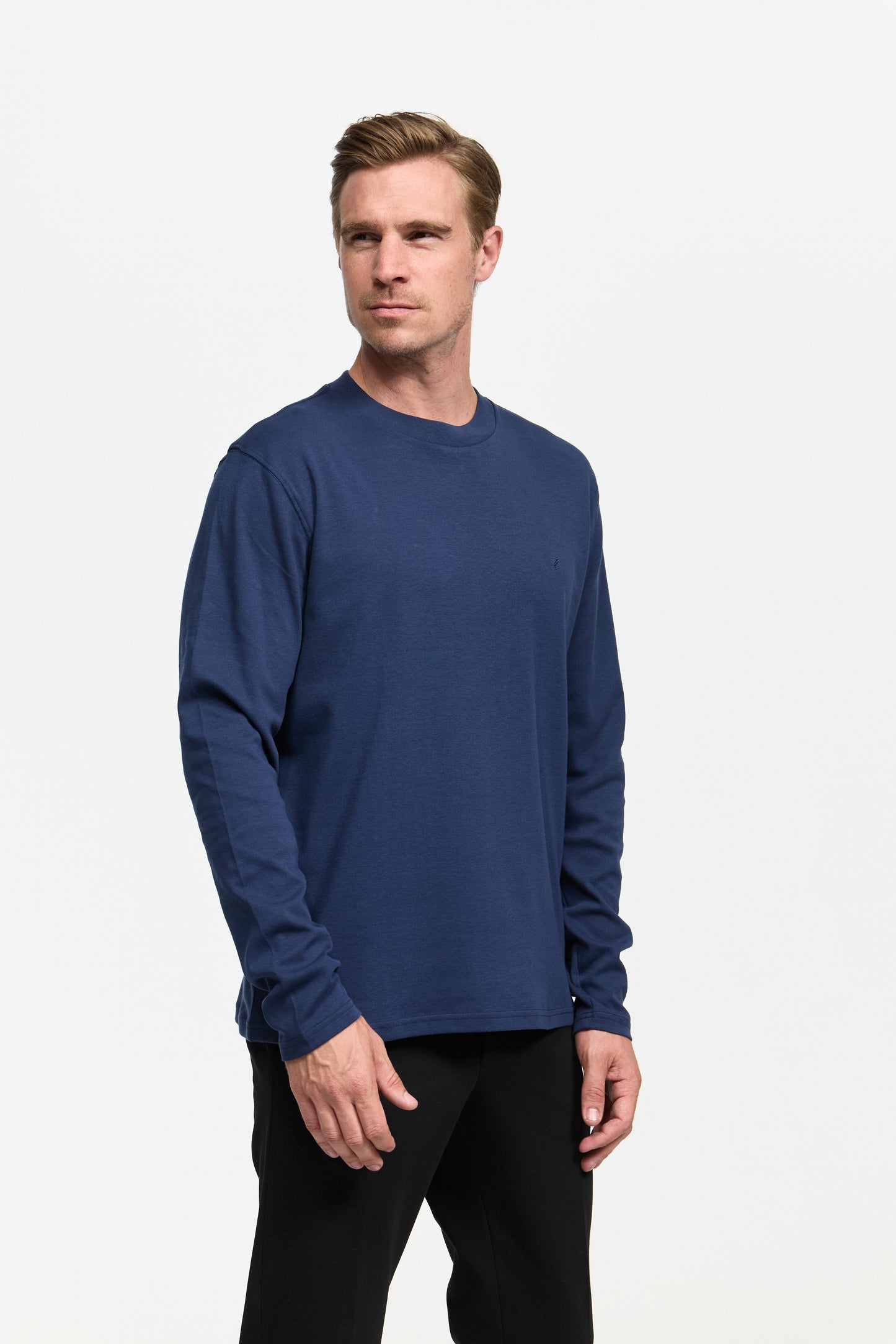 Longsleeve T-Shirt DiOwen 213-690 Navy