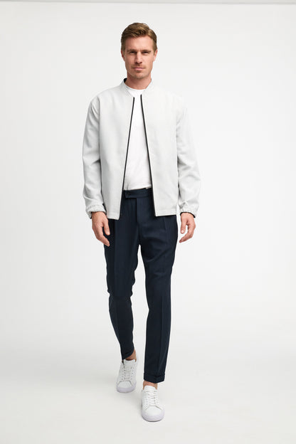 Gewebtes Wende-Blouson DiRezauro 251007-310 Grau/Schwarz
