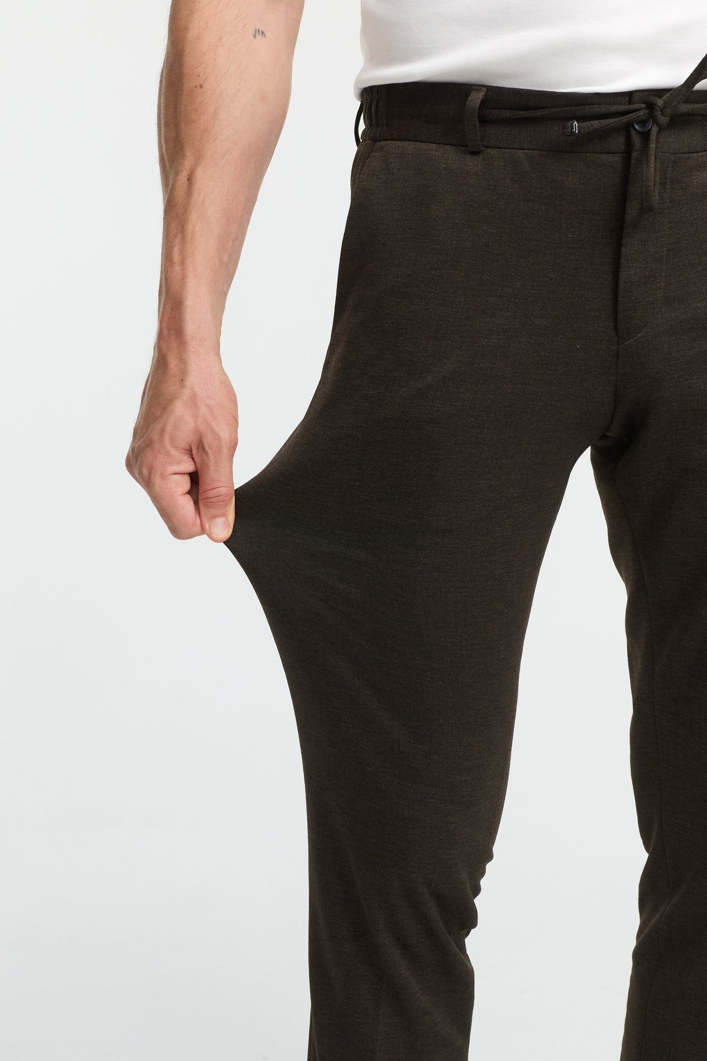 Jersey Anzughose DiSpartaflex SE 251617-890 Dark Brown