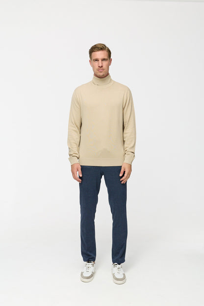 Turtleneck sweater DiRyan 408-220 beige