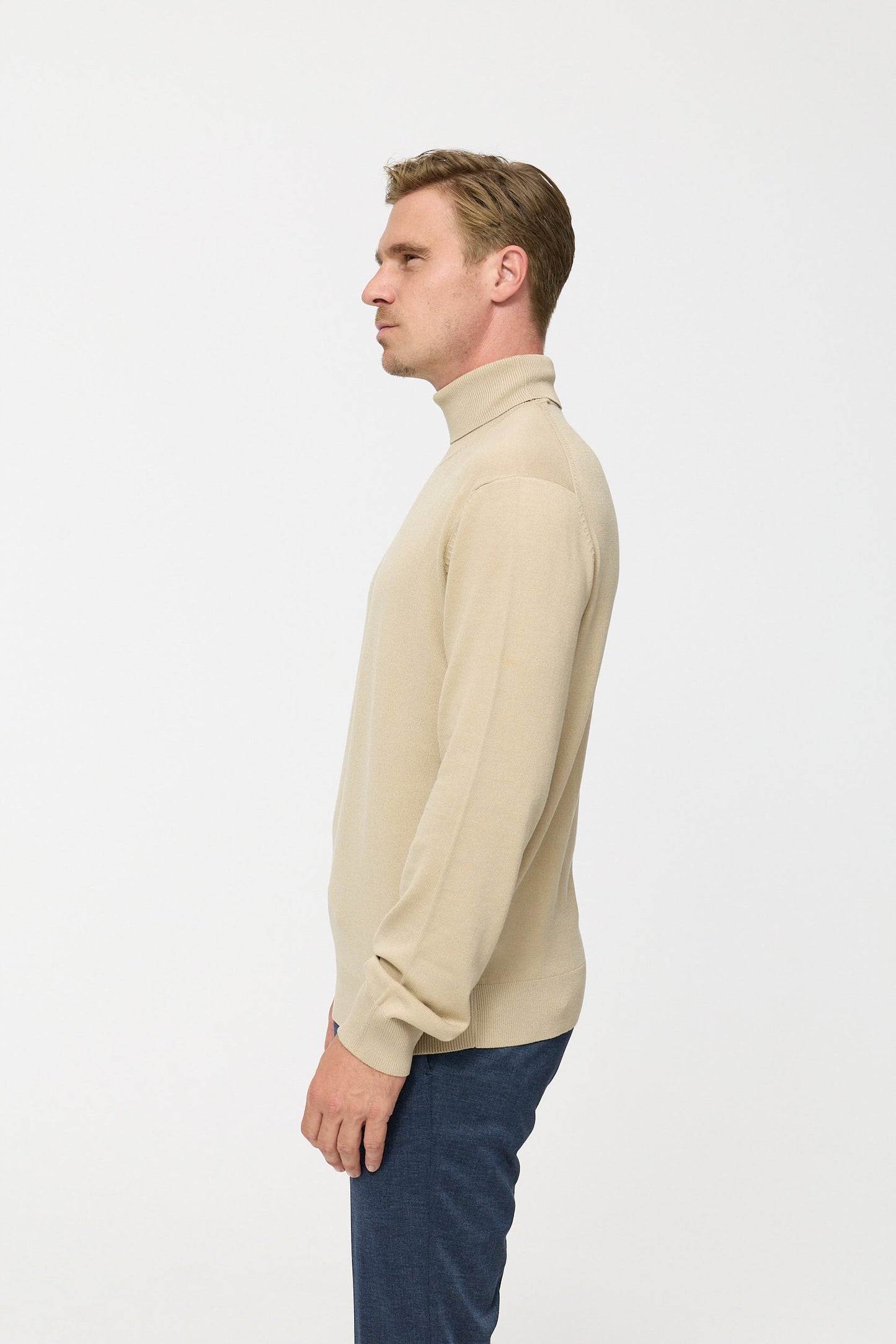 Turtleneck sweater DiRyan 408-220 beige