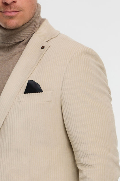 Jersey cord jacket DiNick AT 232619-220 beige 