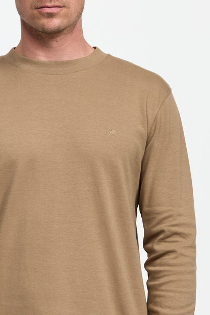 Longsleeve T-Shirt DiOwen 213-770 Taupe 