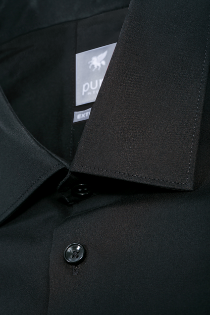 Pure Hemd Schwarz Extra Slim