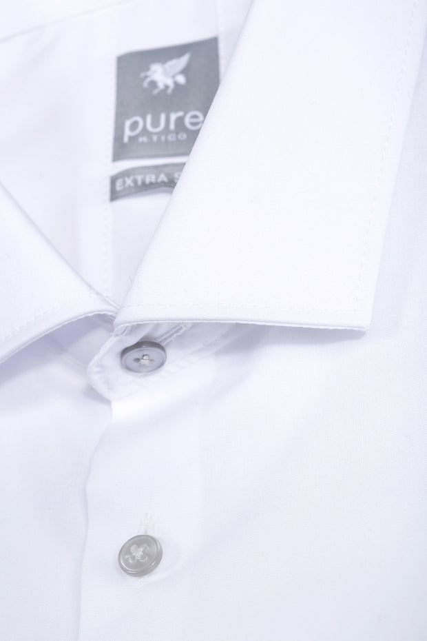Pure Hemd Weiß Extra Slim Extra Langer Arm